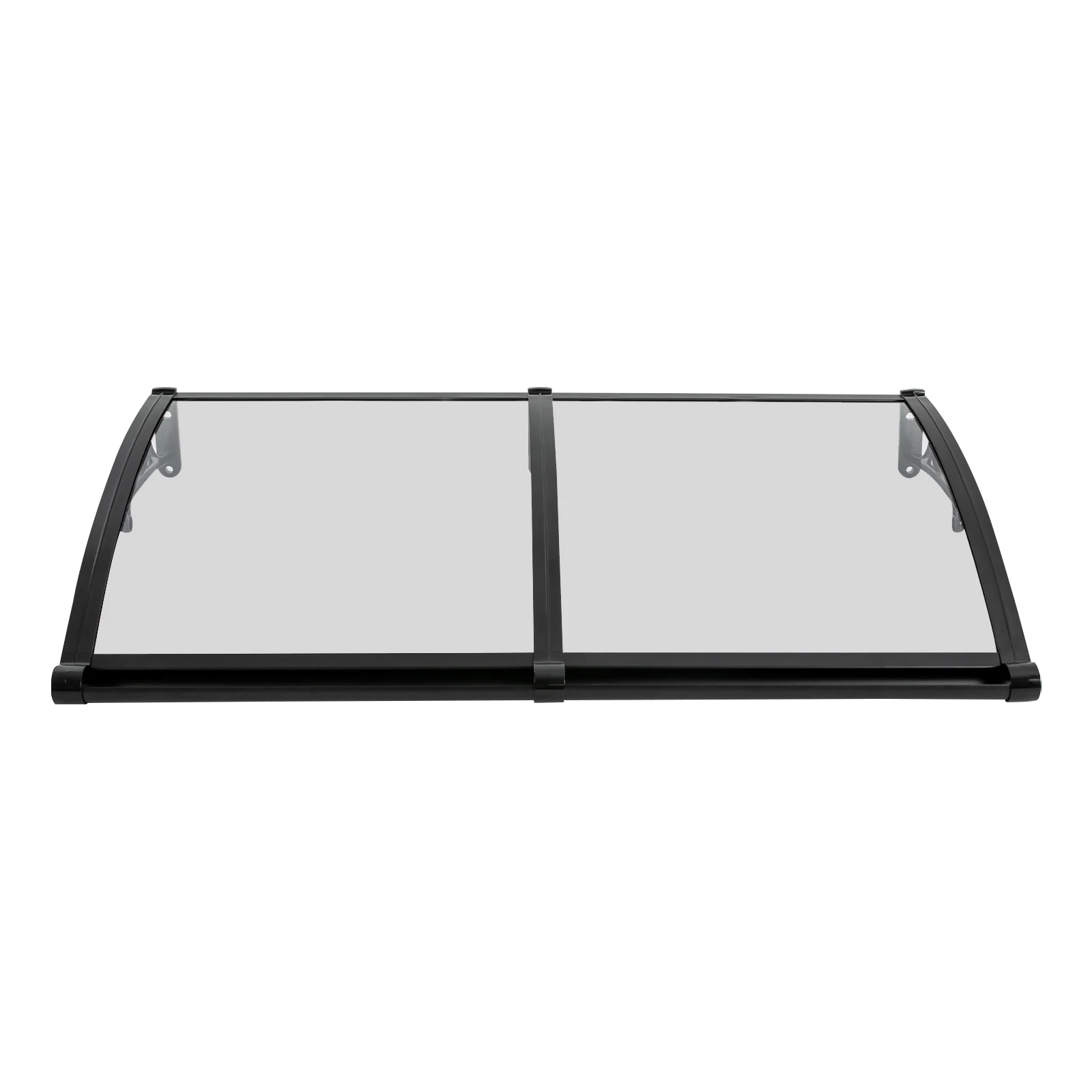 Vordach für Haustür 120 X 60 cm Transparentes Bogen-Vordach Aluminiumlegierungs-Halterung Maximallast 440,92 lbs Dach-Vordach Regenschutz – Detail 20