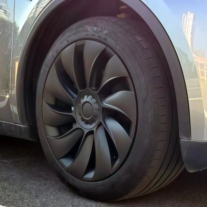4er-Set für neue Tesla Model Y 2025-2026 Juniper 19-Zoll Turbine-Style Radkappen Zubehör Radabdeckungen – Detail 10