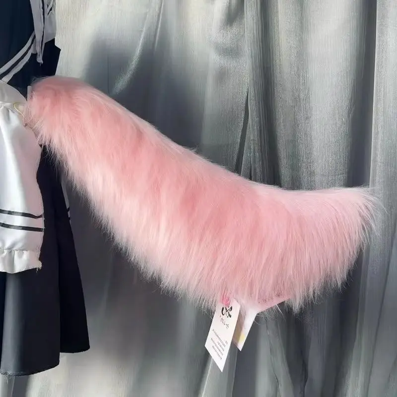 Plush fox Tail Handmade Electric Remote Control Cosplay Props Halloween Christmas carnival Fancy Party Accessories 27''