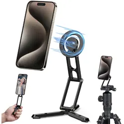 New Magnetic Phone Tripod stand for MagSafe Tropod Selfe stick Desktop Smartphone Holder for iPhone 15 14 13 12 Magnet stand