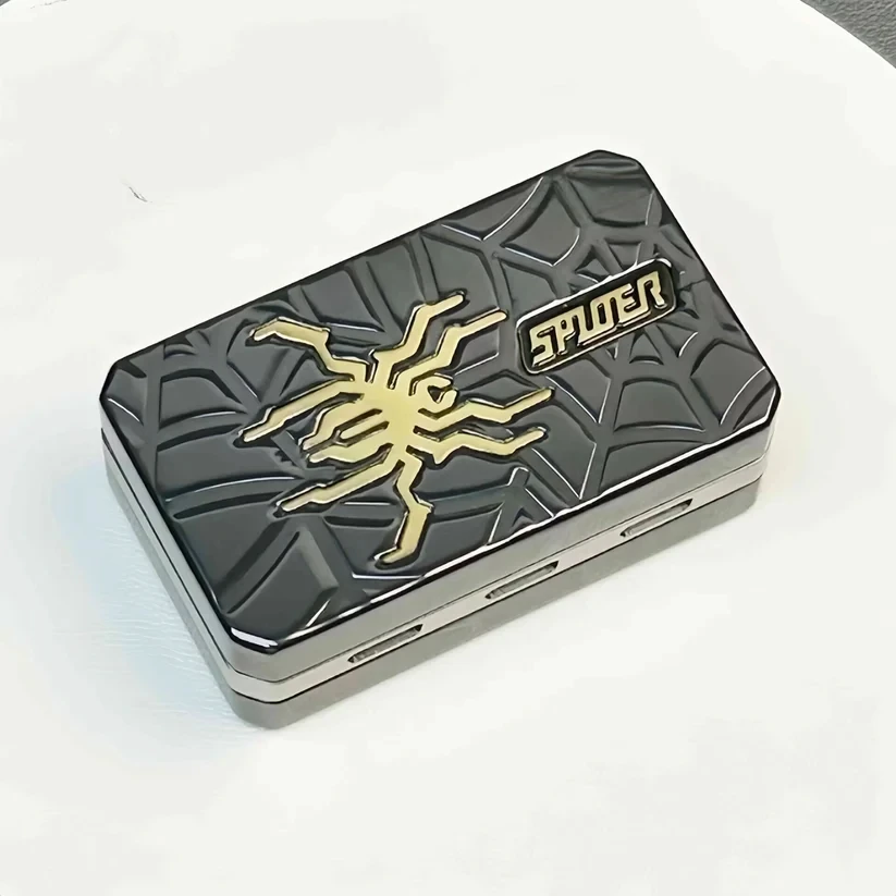 Edc brinquedos aranha haptic fidget slider diapasão girador liga de titânio sensorial alívio do estresse foco tdah