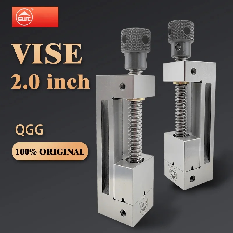 2.0 Inch High Precision Mini Vise,CNC Grinding Vice,Bench Vise - Hardened Surfaces, Accurate and Versatile,SWT