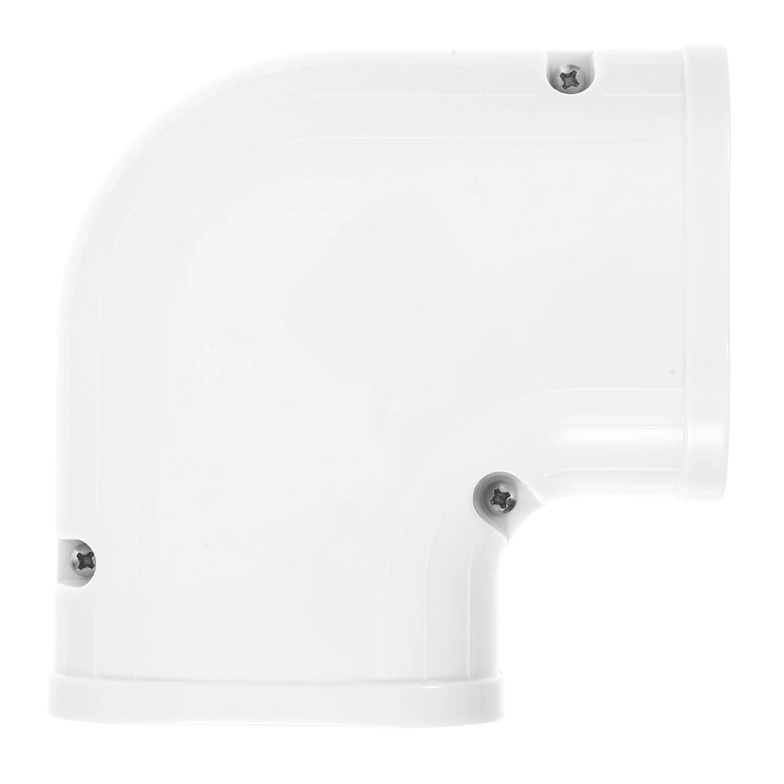 

PVC Air Conditioner Line Cover Flat Elbow Line Set Cover Kit for Central Ac Systems Easy Install Aesthetic Pipe