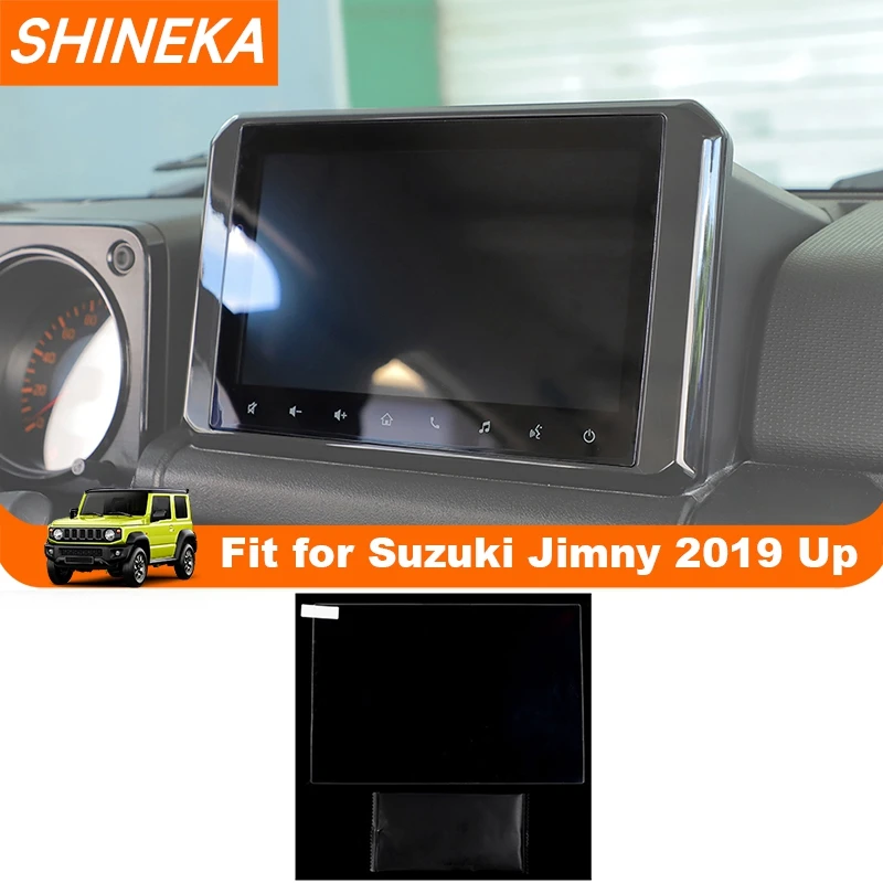 Shineka Armaturen brett Navigations bildschirm Schutz folie Anti-Kratzer für Suzuki Jimny 2019 bis Auto Innen schutz Zubehör