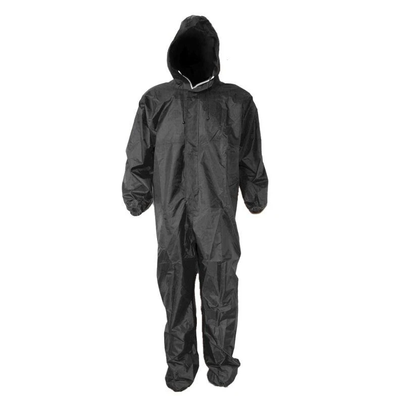 

JU64 Conjoined Raincoat Coverall Hat Oil-Resistant Work Safety Cycling Waterproof Motorcycle Raincoat Jumpsuit