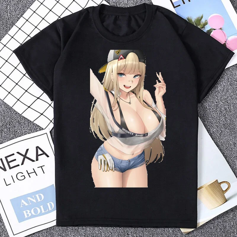 Goddess of Anime Gaming Waifu Printed Man T-shirt Hot Game Nikke Cosplay Fans Otaku Casual Soft Tee Fashion Casual Unisex Tees