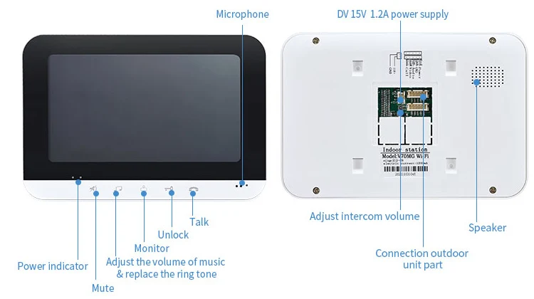 Imagem -04 - Início Intercom com Rfid Access Control Lock Linhas Apartamentos Botões Vídeo Porteiro Tuya Polegadas Monitor Wifi