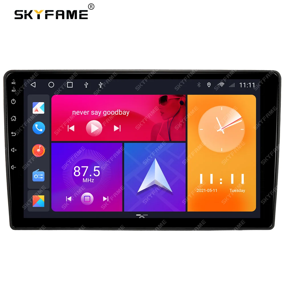 SKYFAME Car Frame Fascia Adapter Canbus Box Android Radio Fitting Panel Kit For Citroen C3 C3-XR