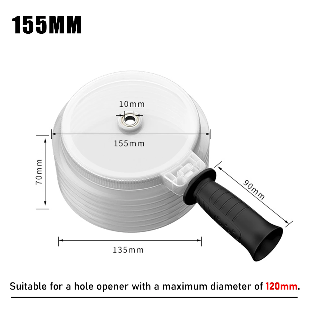 1PC/1Set Electric Hammer Drill Dust Collector Hole Opener Dust Collector Cover Dustproof Hole Saw Drill Bit Cover Hand Tool view 6