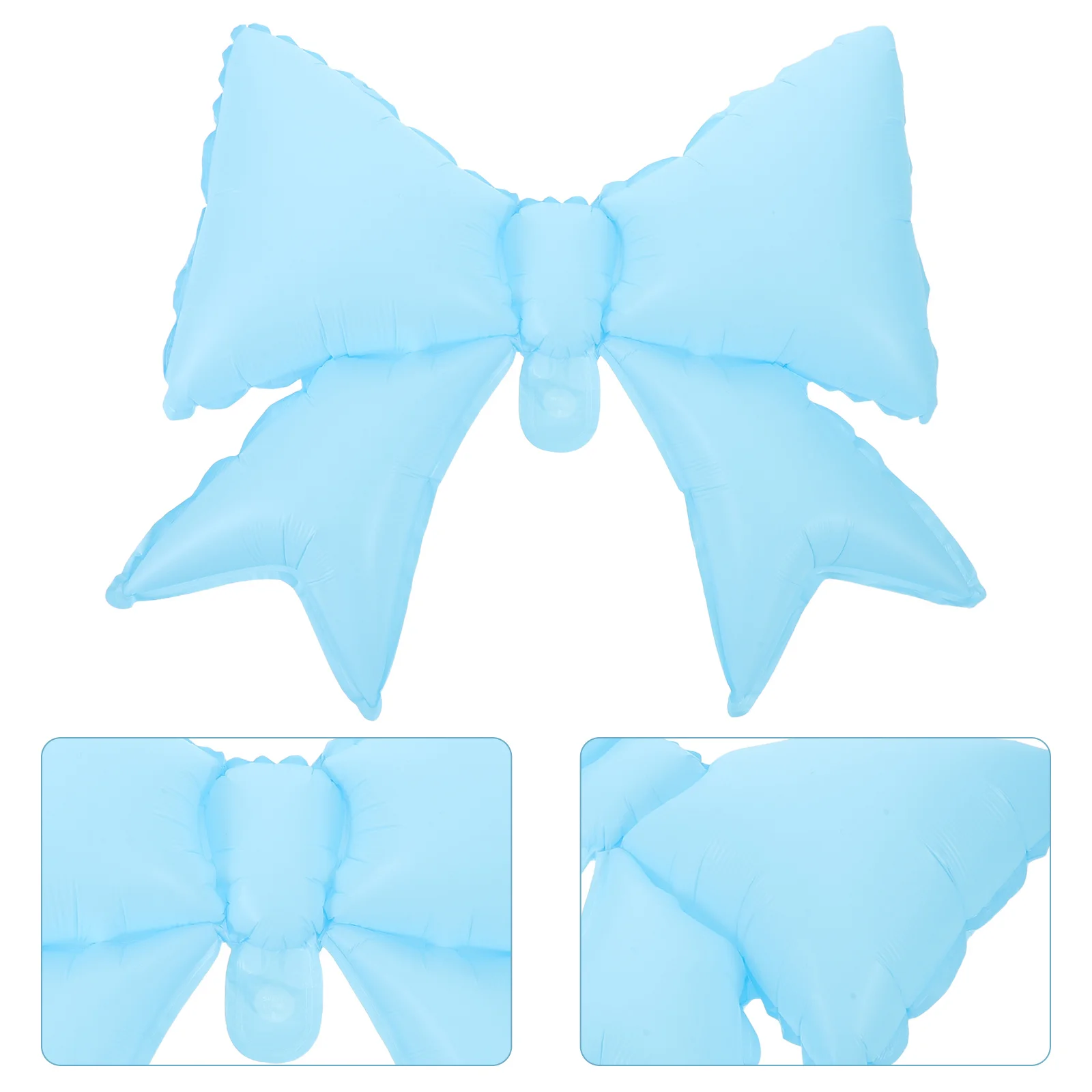 

50Pcs Balloon Kit Shiny Blue Bow and Confetti Balloons for Birthday Party Decorations Wedding Bridal Shower Cafe Event Backdrop