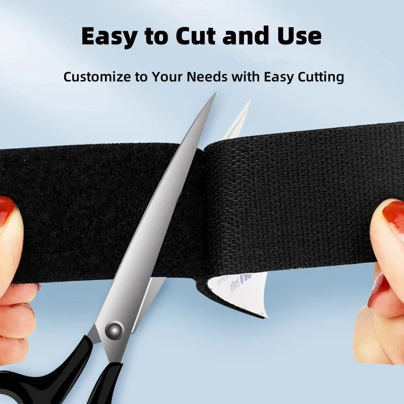3M Adhesive Hook and Loop Tape - High Strength Sticky Fastener for Screen Windows, Car Mats & Multi-Surface Mounting