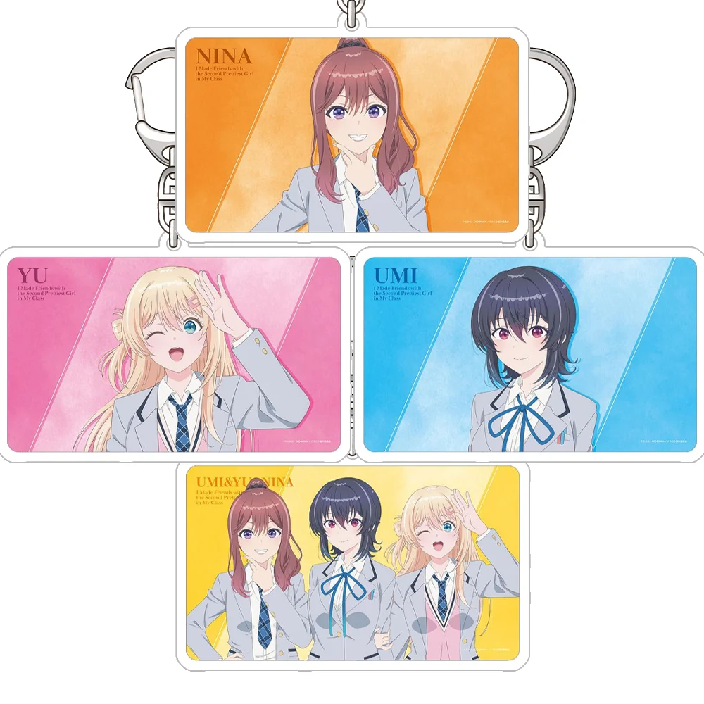 Umi Asanagi Yuu Amami Nina Nitta Official HD Characters Acrylic Keychain Bag pendant Bag Charm anime goods Anime Toy Gifts