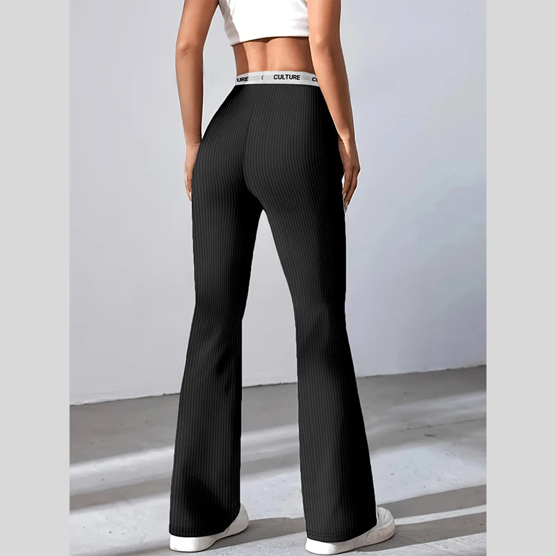Ladies Trousers Temperament Commuter Wide Leg Micro Flared Trousers Fashion Draped Ladies Nine Minute Drag Trousers