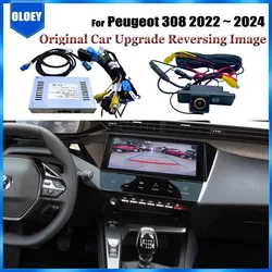 HD Reverse Camera For Peugeot 308 2022 2023 2024 Original Screen / Plug & Play Front Rear View Backup Camera