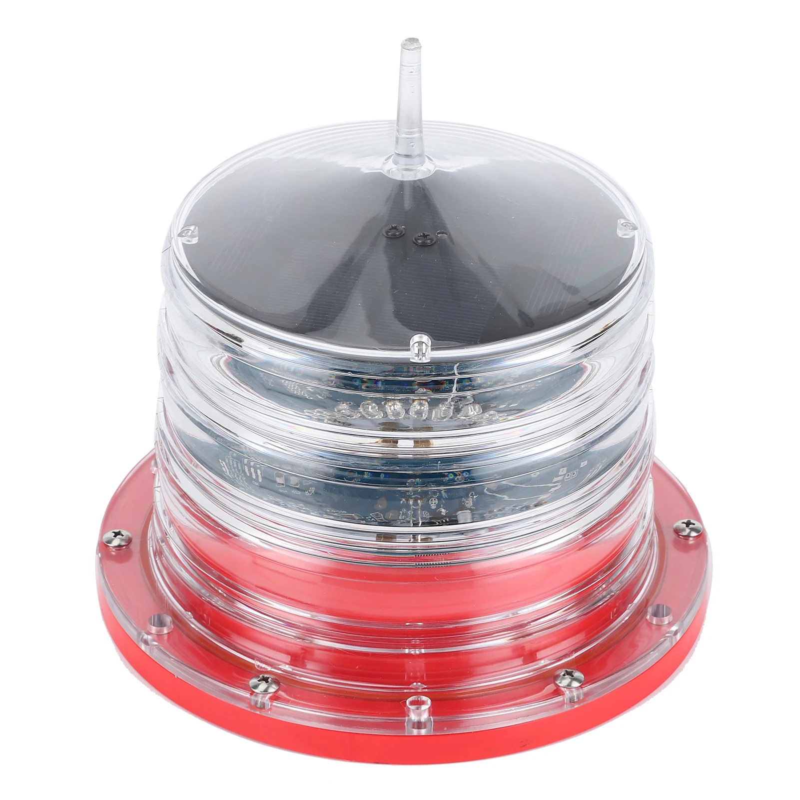 Solar Power Beacon Light LED Flashing Floating Lamp IP68 Waterproof for Marine Ship Boat new