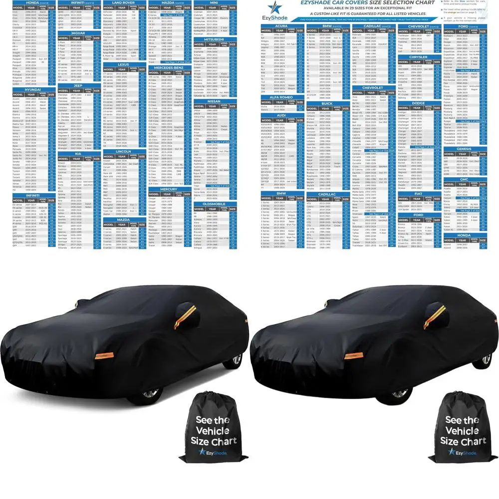 

All-Weather 10-Layer Waterproof Car Cover for Sedans and Hatchbacks, Size A5 (Refer to Size Chart)