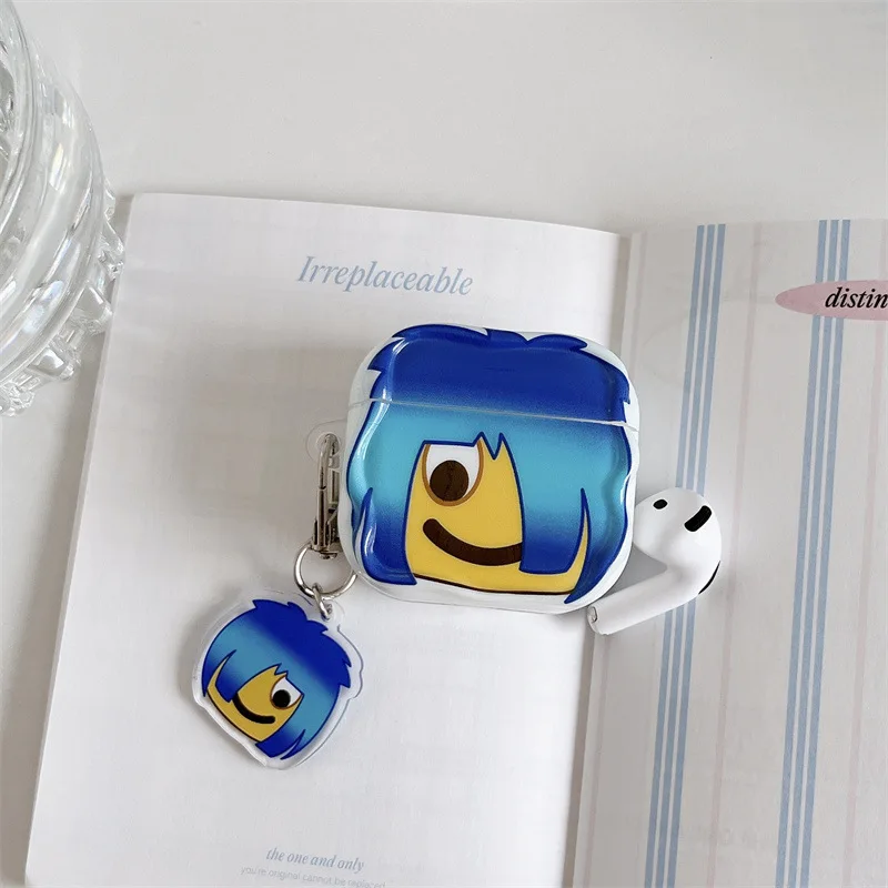 

Creativity Tilted Frisette Hairstyle EarPhone Case for AirPods 4 3 2 1 Pro 3 Pro Wireless Bluetooth Headset Protective IMD Cover