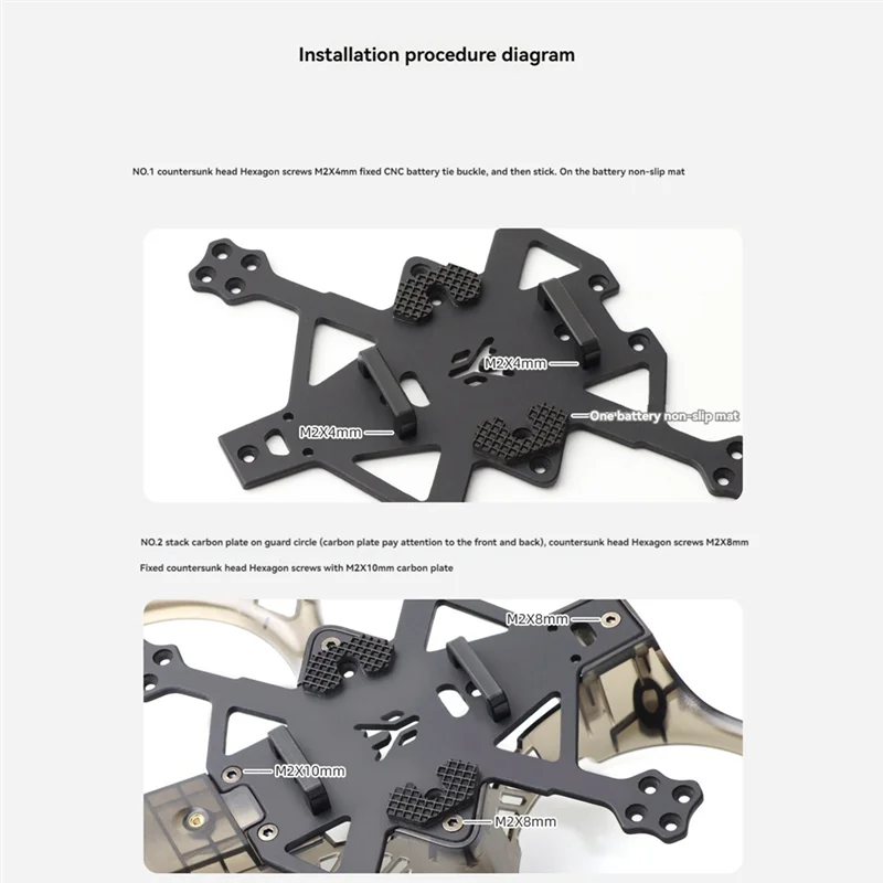 SQPP-2 Inch FPV Frame Kit Carbon Fiber Drone Frame FPV Parts For FPV Freestyle Drone DIY Parts O3 Version