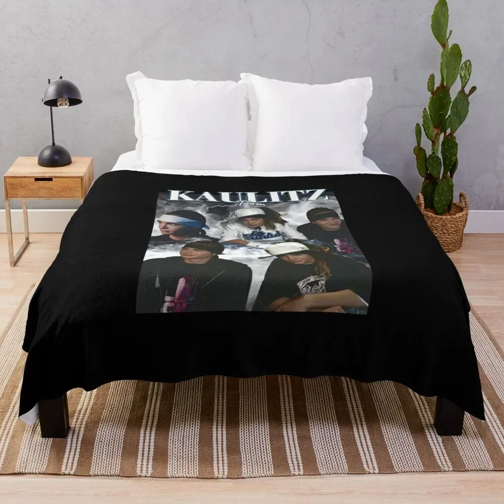 

Tokio Hotel Tom Kaulitz Throw Blanket Faux Fur Soft Warm Blanket for Bed