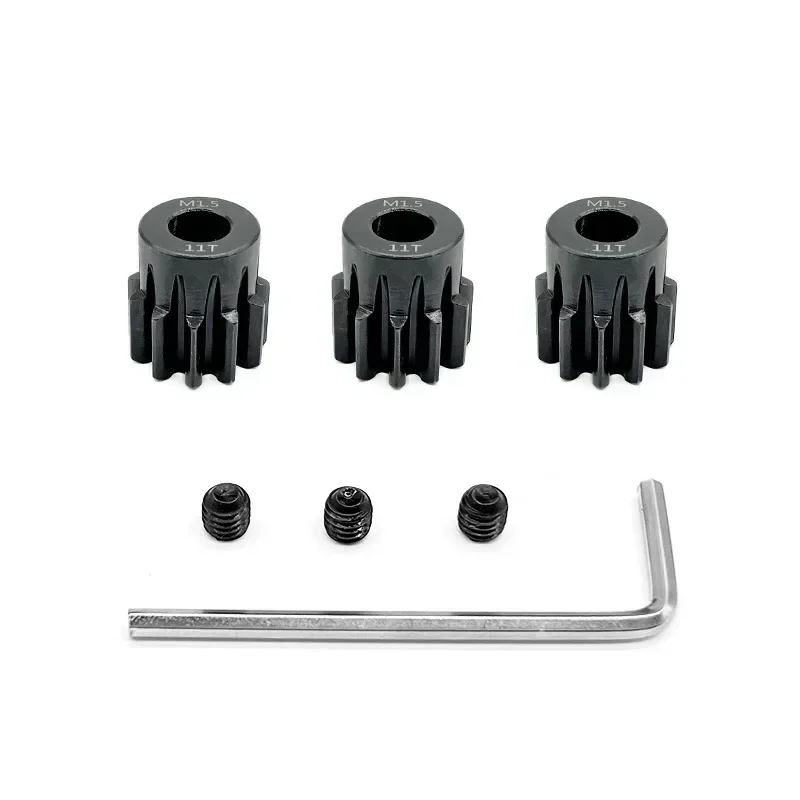 3PCS Pinion Motor Gear M1.5 8mm 11T 12T 13T 14T 15T 16T 17T 18T 19T 20T 21T 22T 23T 24T 25T for 1/6th 1/5th RC Car