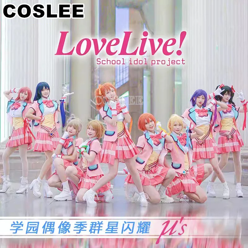 

COSLEE Anime Lovelive! ALL STARS Members Tojo Maki Kotori Rin Hanayo Eli Umi Cosplay Costume Idol Uniform Dress Lovely Party Out