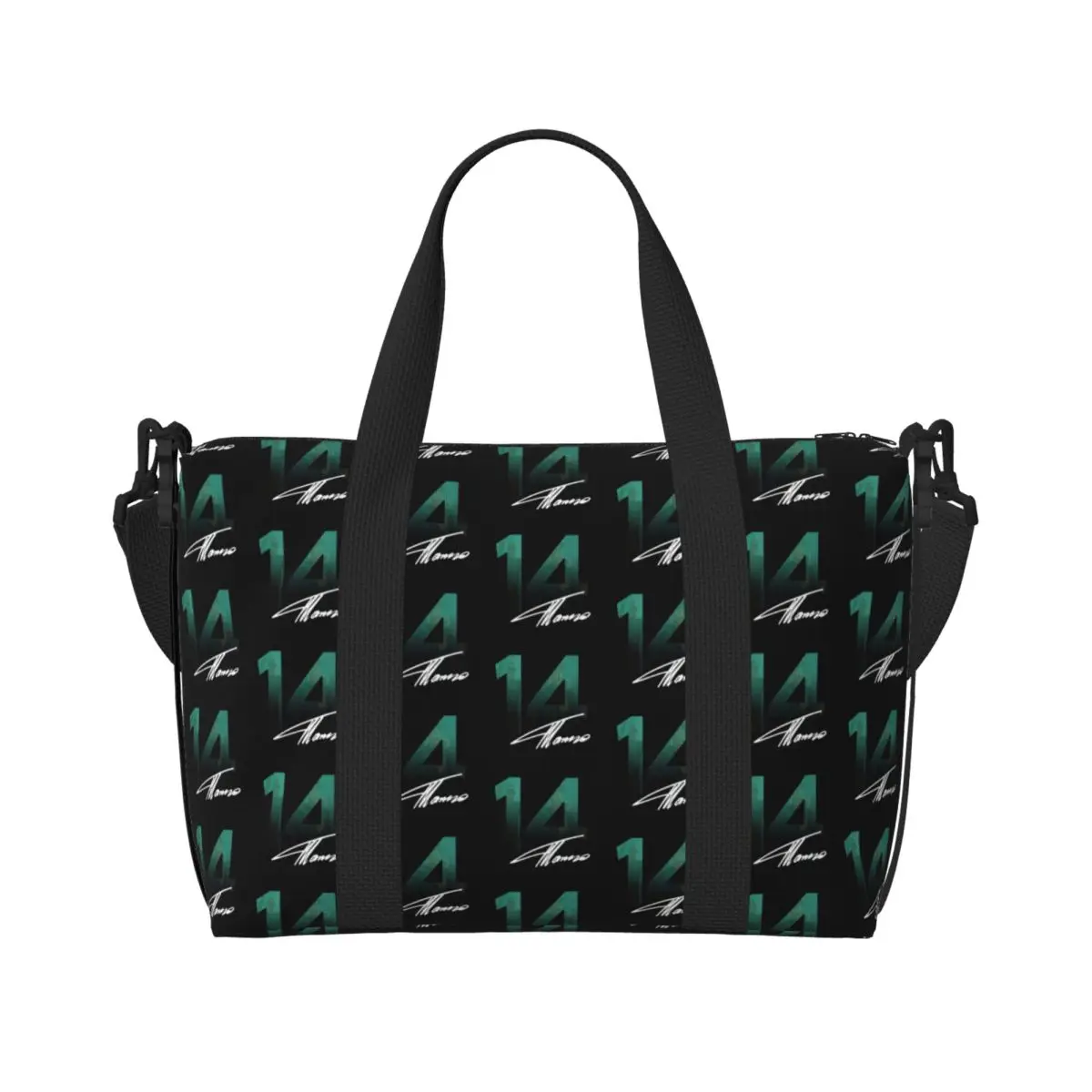 

Custom Large Alonso Motorcycle Race Tote Bag for Women Fernando Sport Car Shopping Shoulder Beach Gym Travel Bag