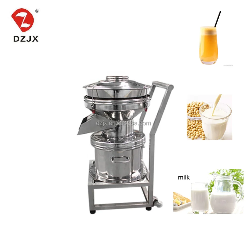 

DZJX Soya Milk Automatic Filter/450 Fruit Orange Juice Soy Milk Material Filter Vibrating Sieve Separator/Liquid-Sieving-Machine