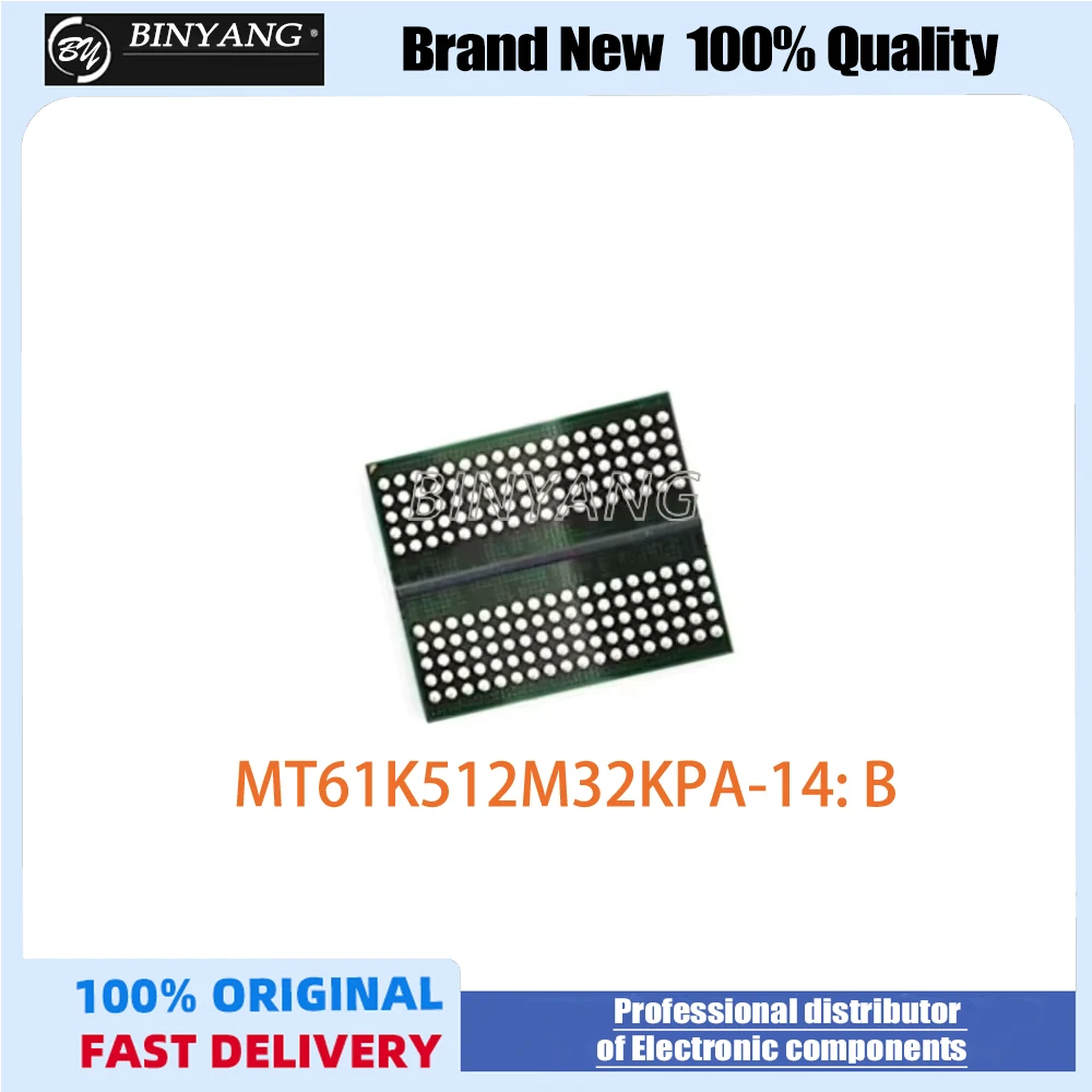 (1 Pcs) MT61K512M32KPA-14: B MT61K512M32KPA D9WZX BGA New Original Chip IC