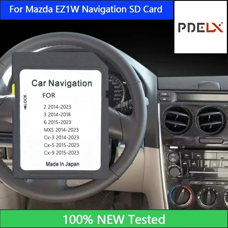 2023 Newest  Navigation cards  EZ1W   Map Card For Mazda 2 3 6 CX3 CX5 MX5 Car GPS Version Europe Free Shipping