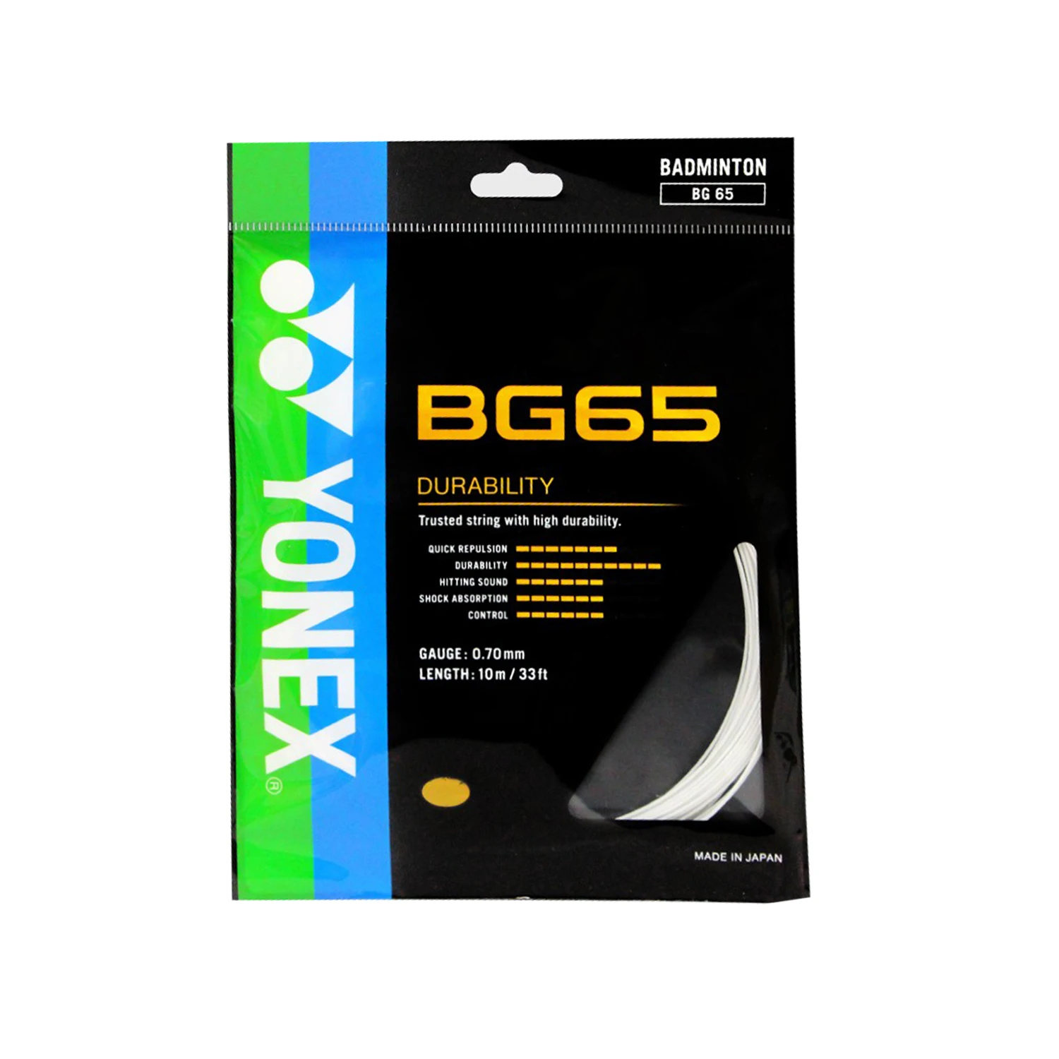 Yonex Badminton String  BG66 ULTIMAX 0.65mm High Elasticity Badminton String