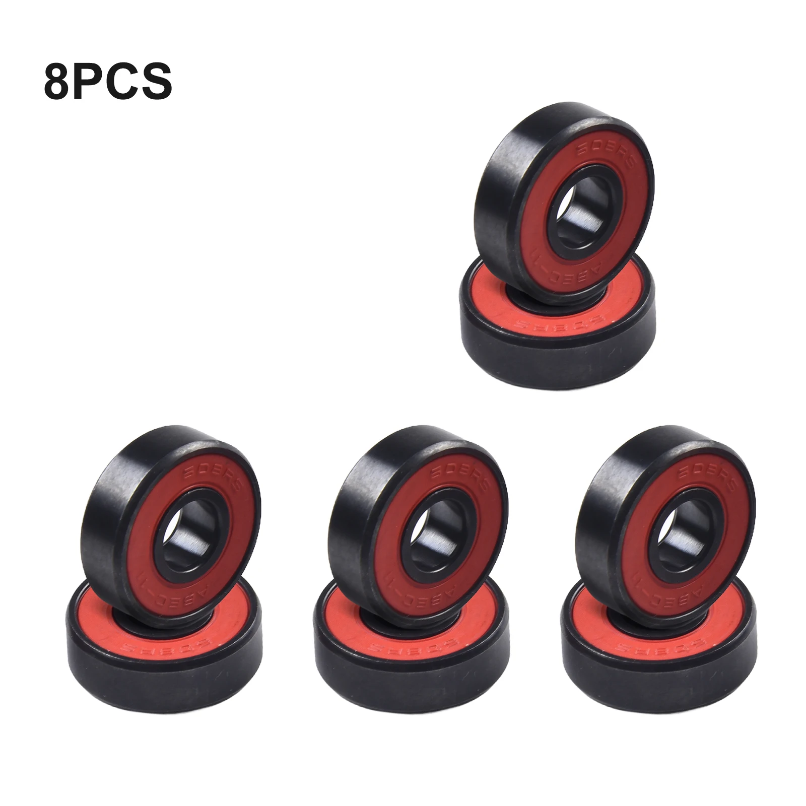 

For Hybrid Ceramic 608 Bearings with Nylon Cage for Skateboards and Roller Skates Designed for High Speed and Durability