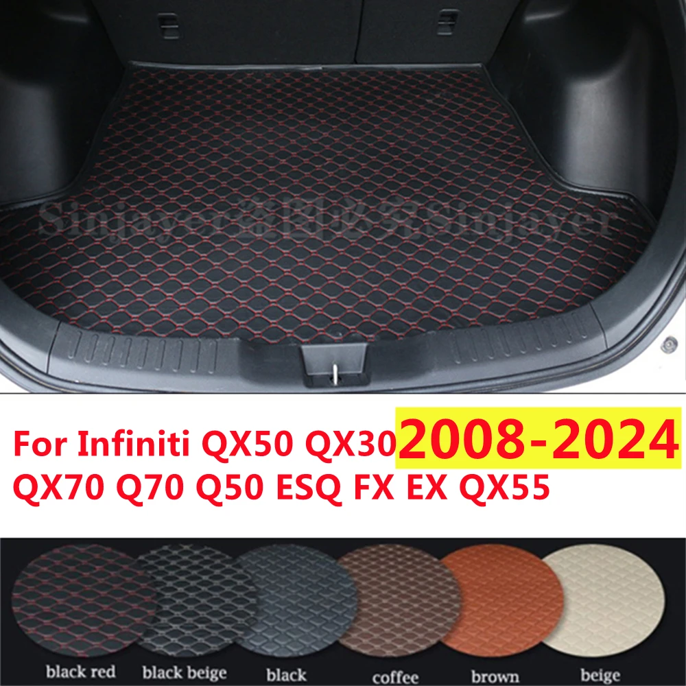 

SJ под заказ, подходит для Infiniti QX50 QX30 QX70 Q70 Q50 ESQ FX EX QX55 2024 2023 22-2008, коврик для багажника автомобиля, задний коврик для багажника, подкладка для груза