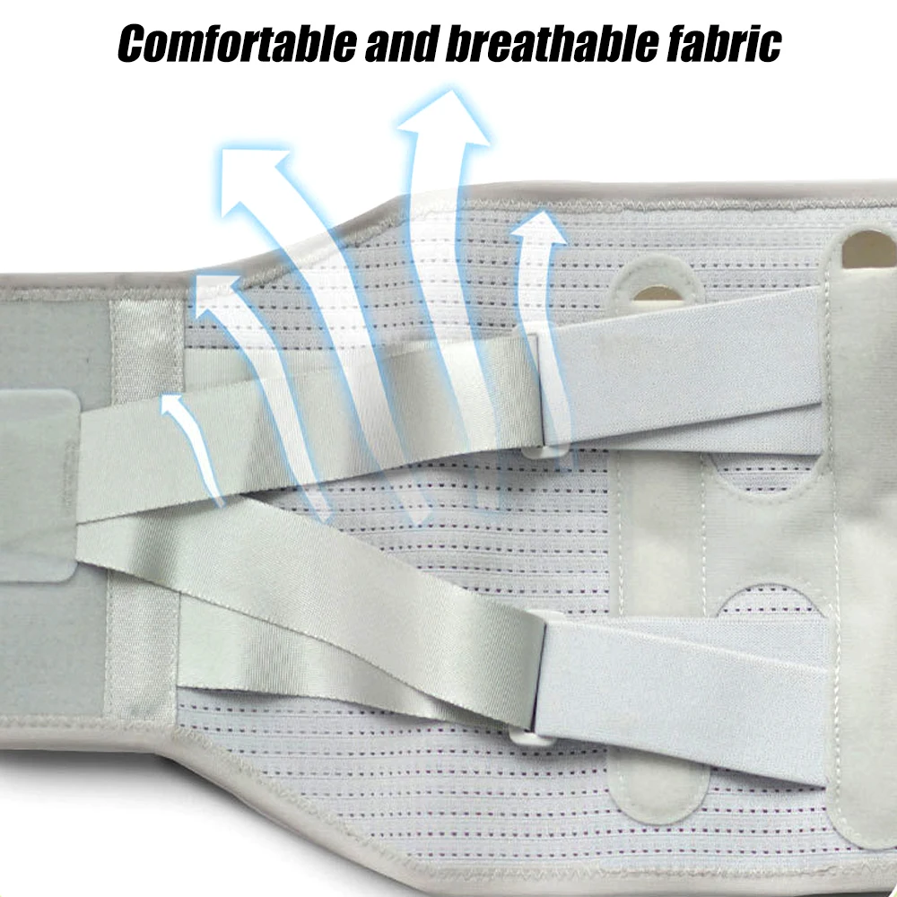 حزام دعم الظهر مع 4 إقامة للرفع الثقيل، المستقرة، دعم قطني مسامي للقرص المنفتق، عرق النسا #5