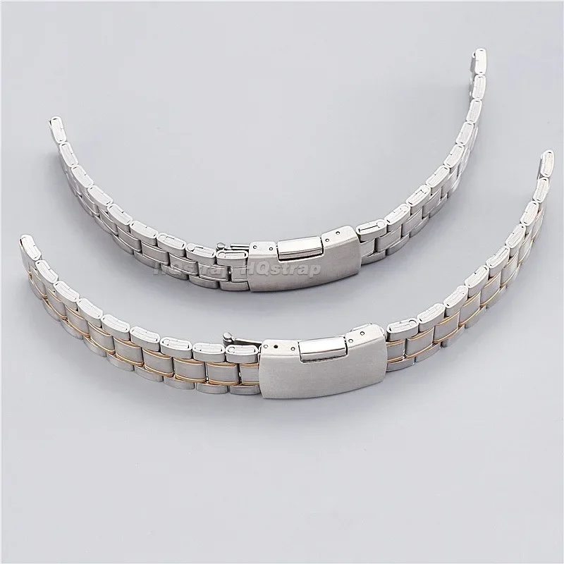 Stainless Steel Band 20mm 22mm Straps Curved End Metal Bracelet Universal Replacement Wristband for Seiko Belt for Man Woman