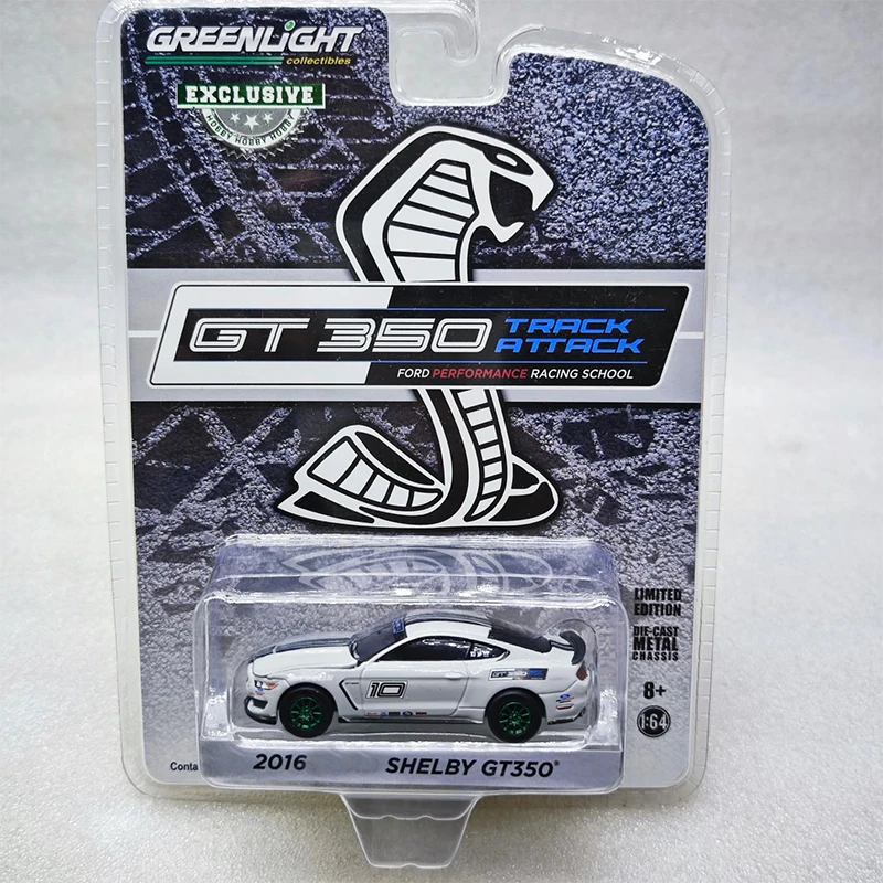 

Greenlight 1:64 Shelby GT350 Performance Racing Green Machine Series Alloy Diecast Casting Model Children Toys Collect Ornaments