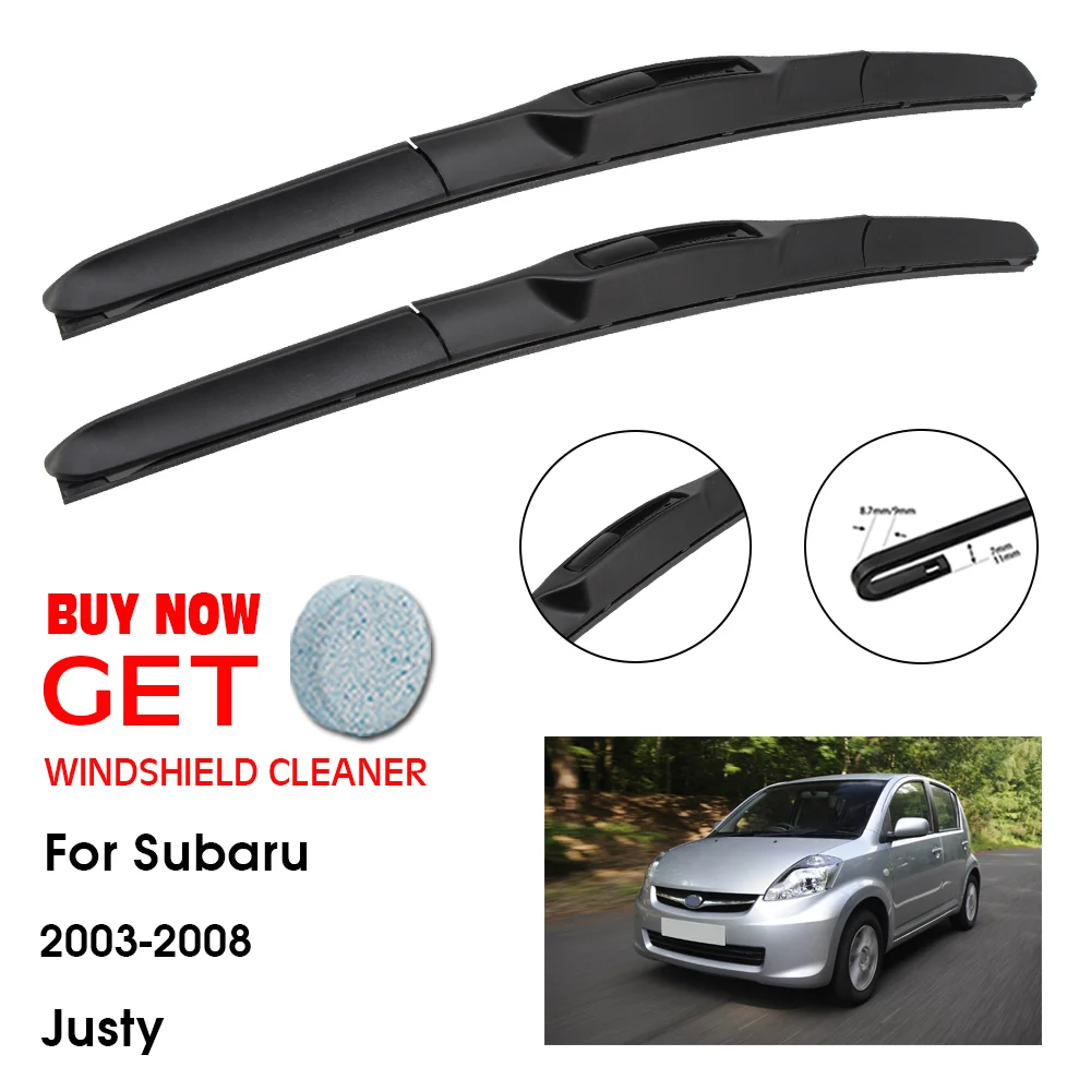 

Car Wiper Blade For Subaru Justy 19"+18" 2003-2008 Front Window Washer Windscreen Windshield Wipers Blades Accessories