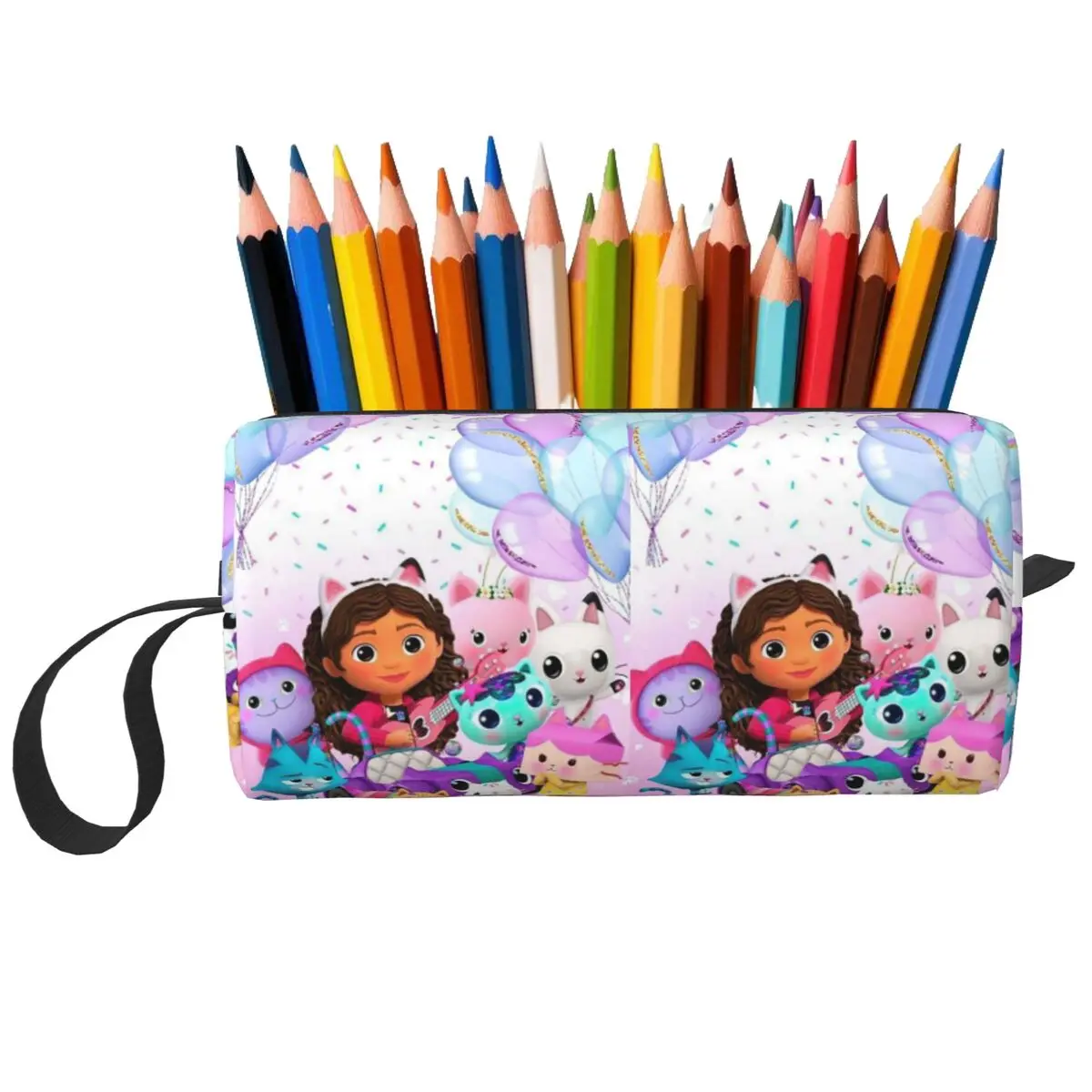 G-Gabbys Dollhouse Federmäppchen für Jungen und Mädchen, Schule, Stiftbox, Bleistiftbeutel, Schreibwaren, Reise-Organizer-Tasche für Damen