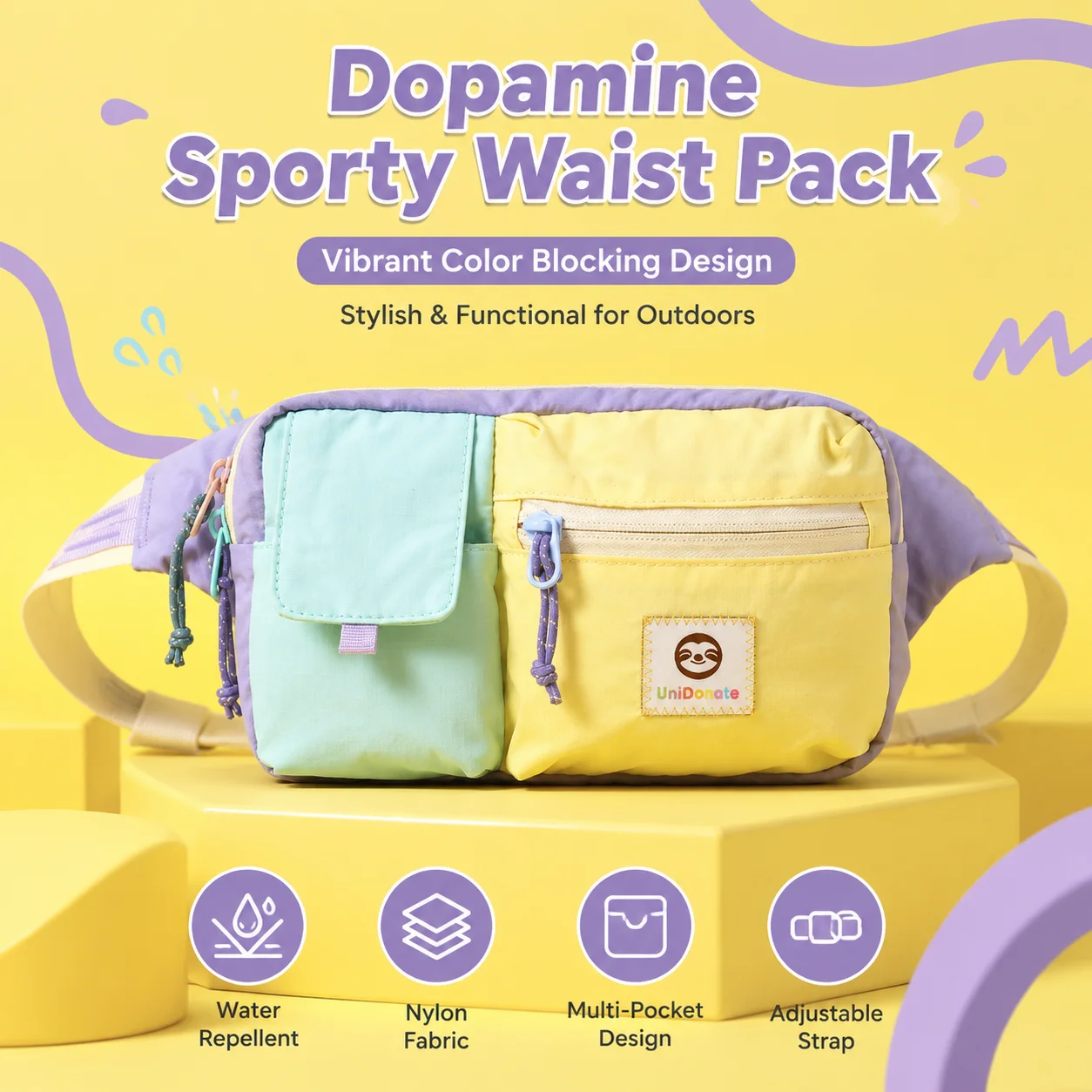 water-resistan-nylon-waist-bag-unisex-casual-crossbody-bag-street-style-suitable-for-travel-running-multi-pocket-chest-bag