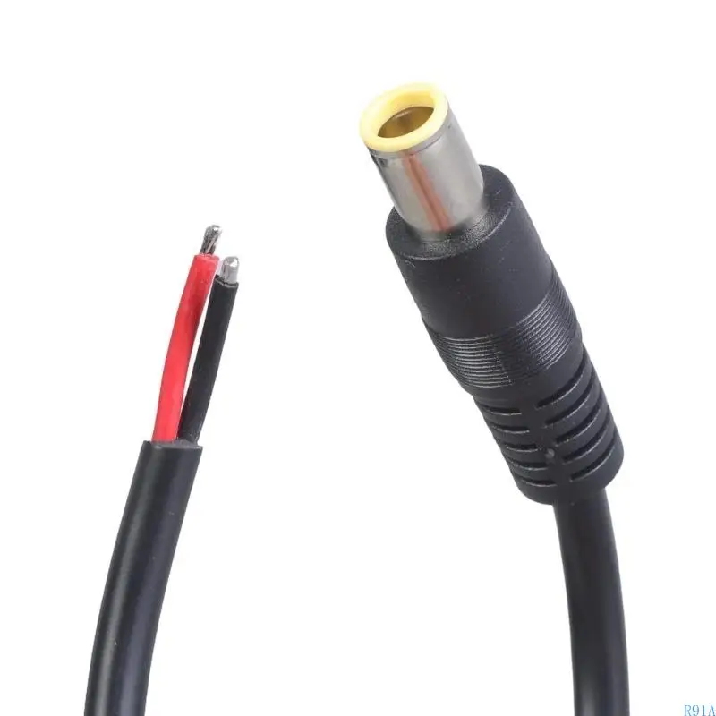 R91A DC7909 Power Pigtail Cable 12V 8mm Male Plugs to Strippe Wire for Solar Energy Systems Laptop Power Supply 30cm/100cm