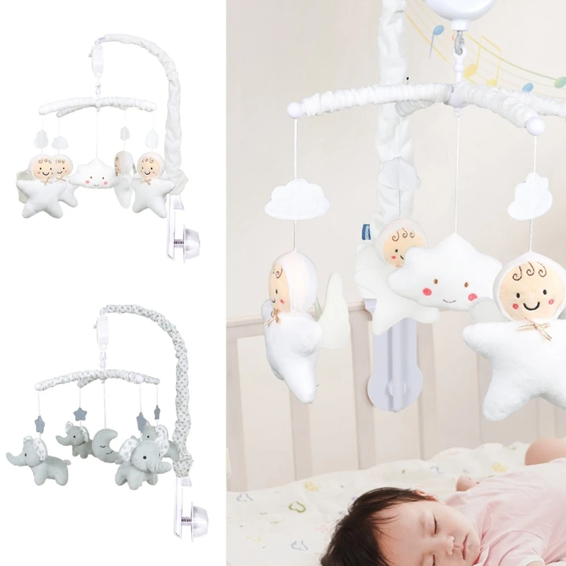 Baby Lullaby Toy Replacement Move Music Box and Frame Arm Bracket Baby Musical Crib Mobile Toy Hanging Toy