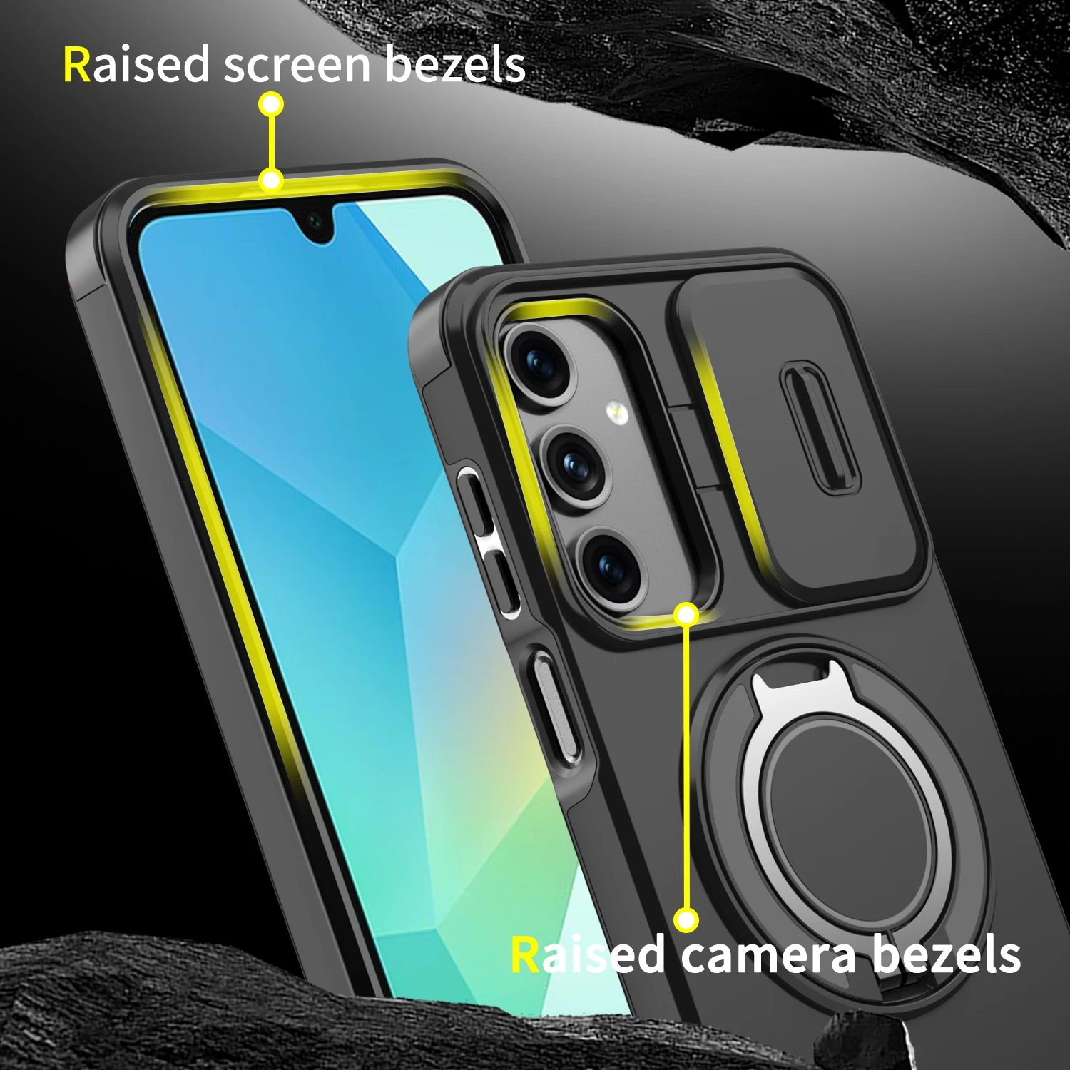 

Protective Case for Samsung Galaxy A17 5G S25 FE A56 A36 A16 A55 A35 A15 S24 Ultra S22 S23 Plus S21 Lens Protection Funda Coque