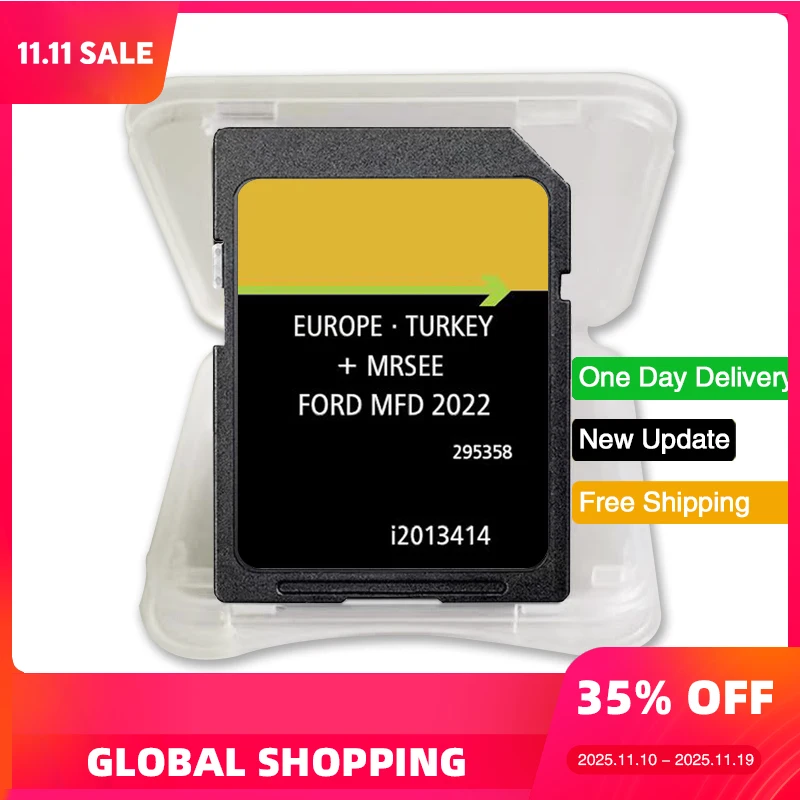 

2022 новый оригинальный для Ford MFD Sync Map Sat Nav SD Card Fiesta / Focus / Kuga