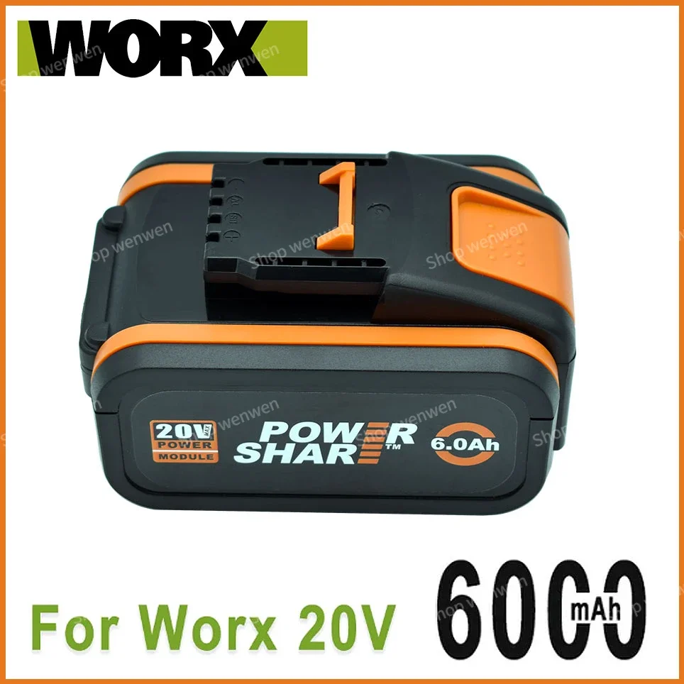 

100% Original Worx WA3553 20V 6.0Ah Battery Cordless Power Tool Spare Batteriies WA3551 WA3572 WA3553 WX390 WX176 WX178 Battery