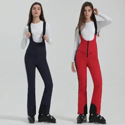 Windproof Slim Female Snow Trousers Winter Mountain Woman Snowboard Jumpsuits Sport Women Ski Bib Pants Outdoor Tacksuit Clothes