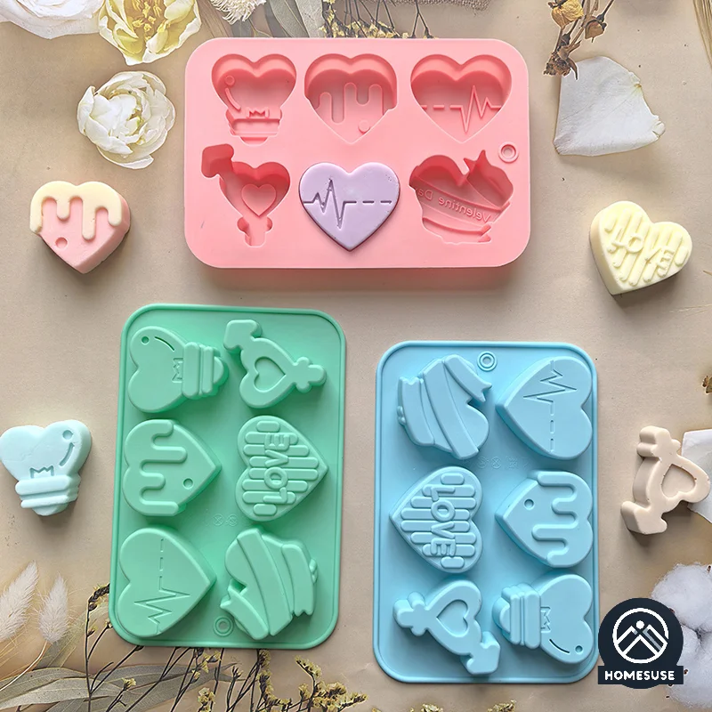 

Heart Shaped Silicone Cake Mold Chocolate Pastry DIY Baking Decoration Kitchen Tool