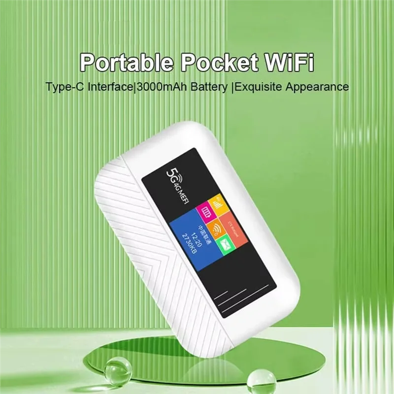 

Маршрутизатор ABAC-Lte 4G SIM-модем 300 Мбит/с Wi-Fi6 Mifi 3000 мАч Батарея Мини-карманная точка доступа 4G Wi-Fi Порт Type-C Совместим с 5G SIM C