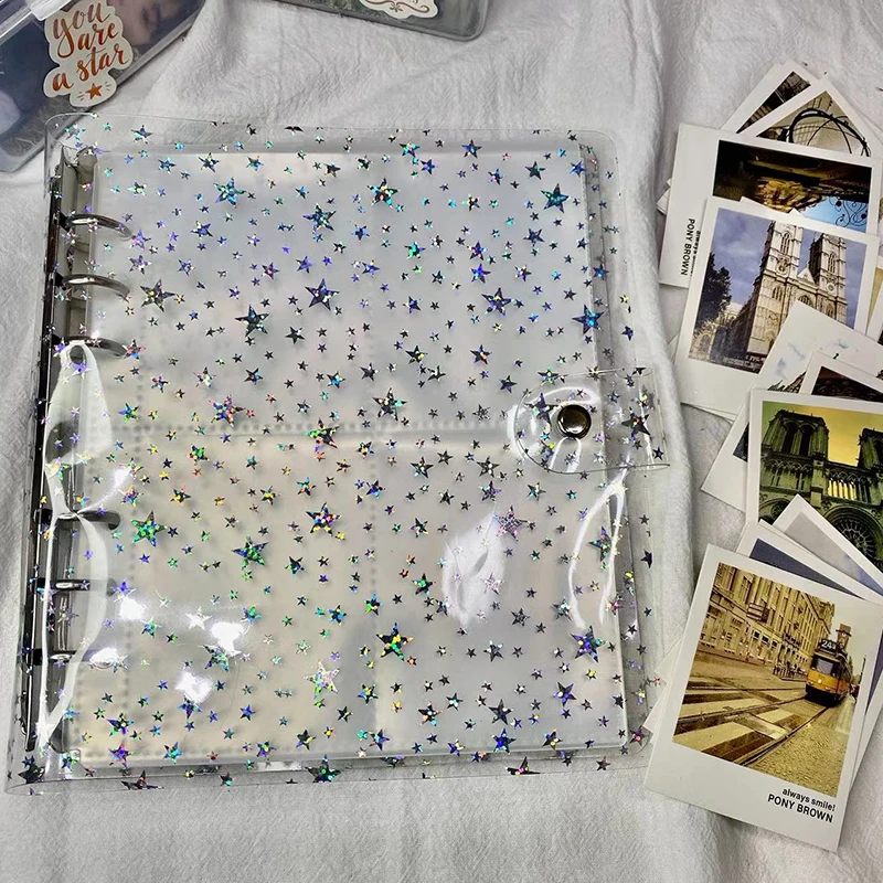 200 Pockets 25 Pcs PP Pages Star Jelly Color Portable Photocards Binder Album for Mini 3 Inch Instax & Name Card Album de Photos