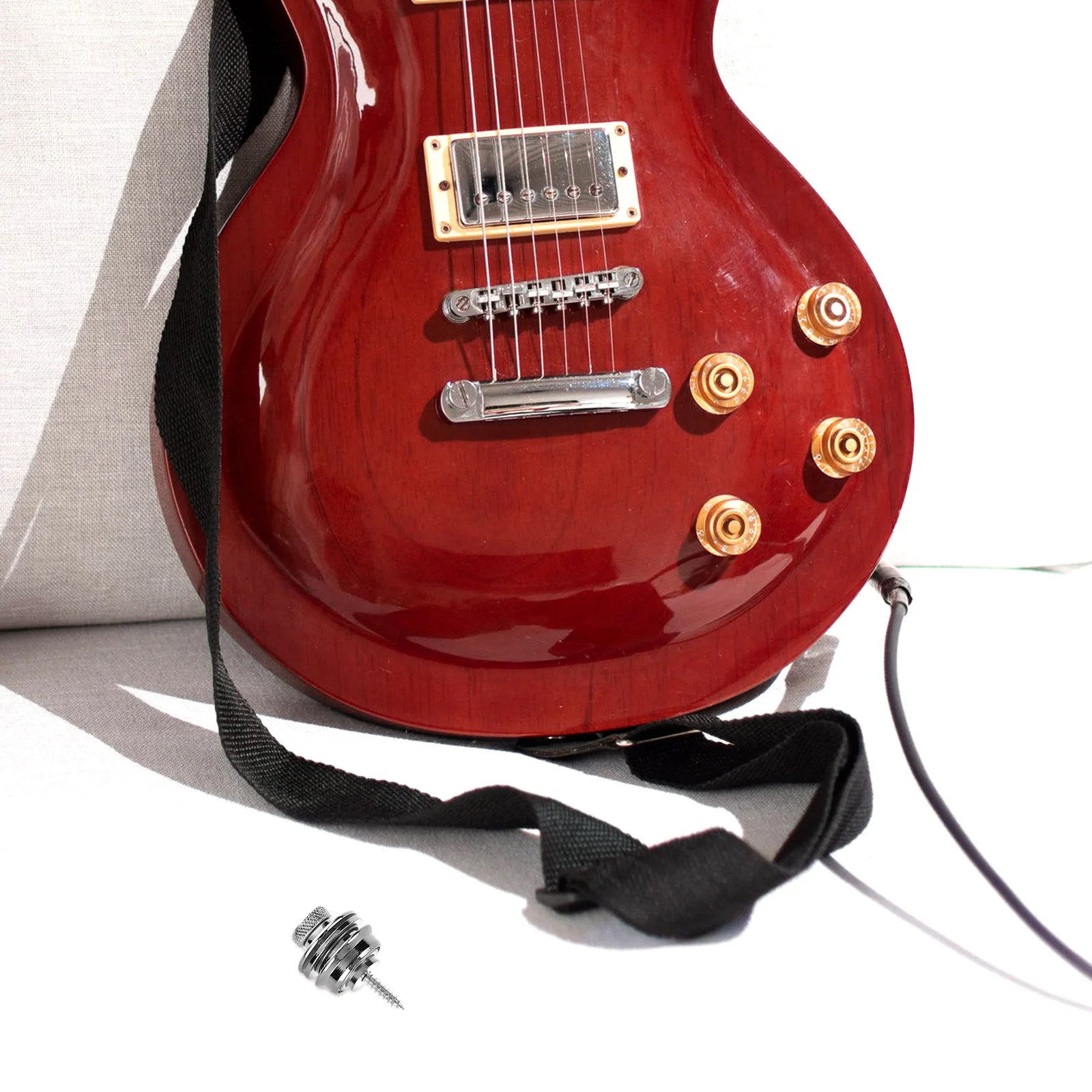 

Bass Strap Stud Guitar Strap Button Durable Metal Non-Slip Lock Electric Guitar Replacement Fixator Prevent Falling