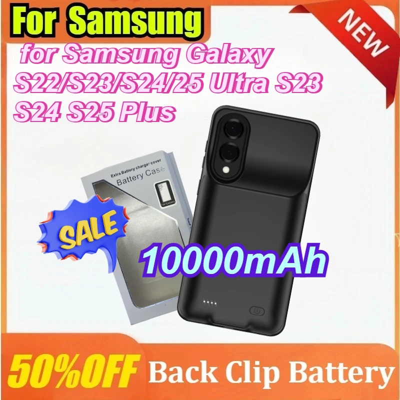 

10000mAh Power Case for Samsung Galaxy S22/S23/S24/25 Ultra S23 S24 S25 Plus Battery Charger Case Charging Portable Power Bank