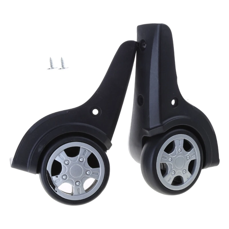 1 Pair Suitcase Wheels Luggages Wheels Airplanes Wheels Travel Luggages Wheels for Replacement Luggages Easy to Install